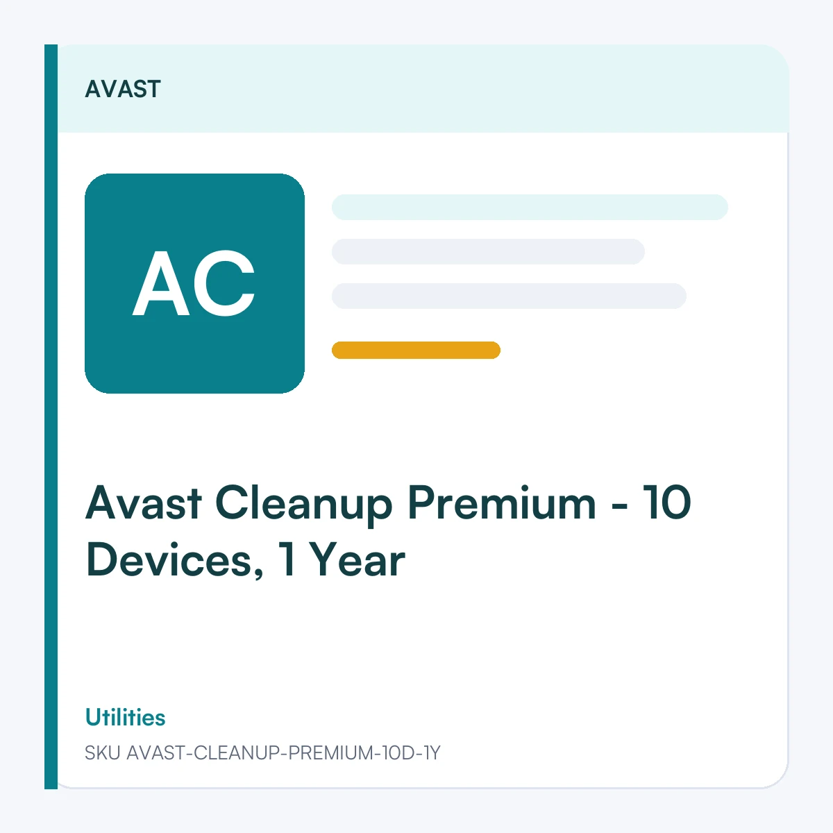 Avast Cleanup Premium - 10 Devices, 1 Year