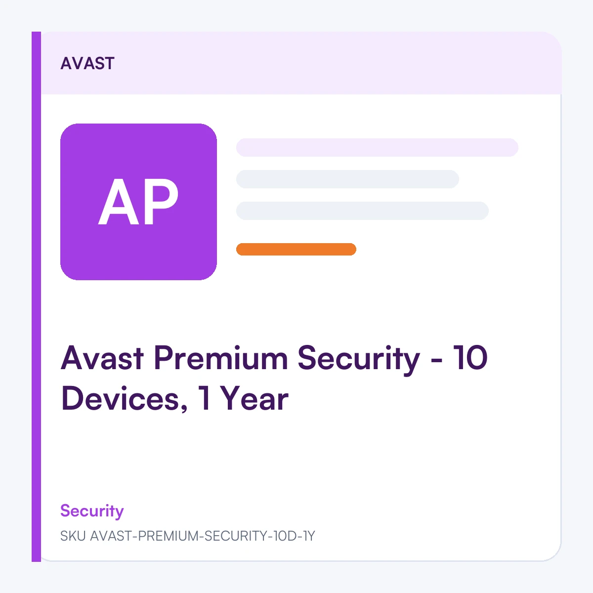 Avast Premium Security - 10 Devices, 1 Year
